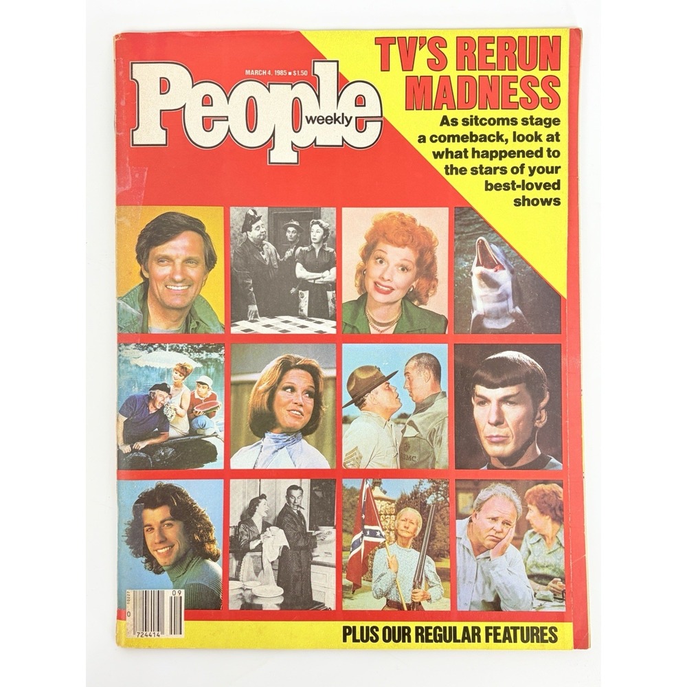 Vintage People Magazine March 4 1985 TV's Rerun Madness